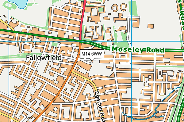 M14 6WW map - OS VectorMap District (Ordnance Survey) M14 6WW map - OS VectorMap District (Ordnance Survey)