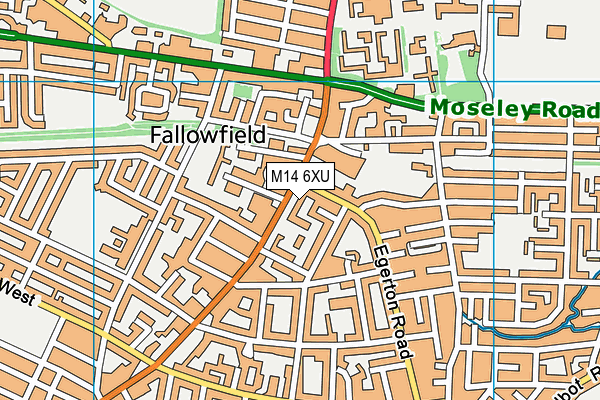 M14 6XU map - OS VectorMap District (Ordnance Survey) M14 6XU map - OS VectorMap District (Ordnance Survey)