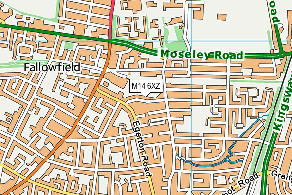 M14 6XZ map - OS VectorMap District (Ordnance Survey) M14 6XZ map - OS VectorMap District (Ordnance Survey)