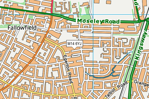 M14 6YJ map - OS VectorMap District (Ordnance Survey) M14 6YJ map - OS VectorMap District (Ordnance Survey)