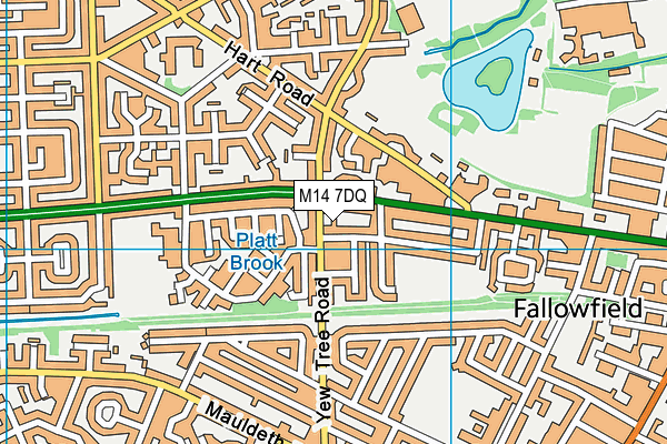 M14 7DQ map - OS VectorMap District (Ordnance Survey) M14 7DQ map - OS VectorMap District (Ordnance Survey)