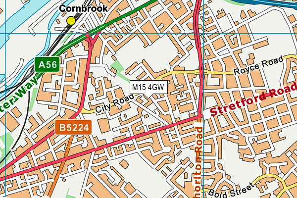 M15 4GW map - OS VectorMap District (Ordnance Survey) M15 4GW map - OS VectorMap District (Ordnance Survey)