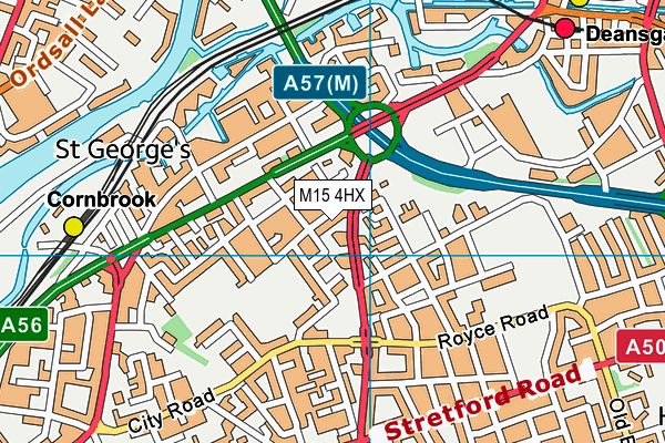 M15 4HX map - OS VectorMap District (Ordnance Survey) M15 4HX map - OS VectorMap District (Ordnance Survey)