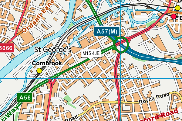 M15 4JE map - OS VectorMap District (Ordnance Survey) M15 4JE map - OS VectorMap District (Ordnance Survey)