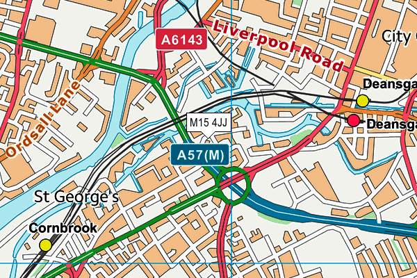 M15 4JJ map - OS VectorMap District (Ordnance Survey) M15 4JJ map - OS VectorMap District (Ordnance Survey)