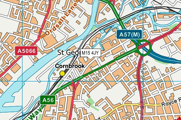 M15 4JY map - OS VectorMap District (Ordnance Survey) M15 4JY map - OS VectorMap District (Ordnance Survey)