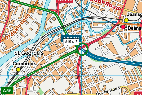 M15 4JZ map - OS VectorMap District (Ordnance Survey) M15 4JZ map - OS VectorMap District (Ordnance Survey)