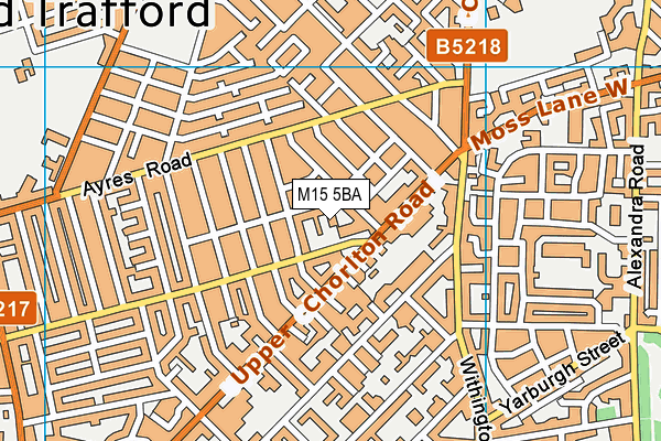 M15 5BA map - OS VectorMap District (Ordnance Survey) M15 5BA map - OS VectorMap District (Ordnance Survey)