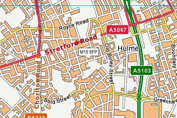 M15 5FP map - OS VectorMap District (Ordnance Survey) M15 5FP map - OS VectorMap District (Ordnance Survey)