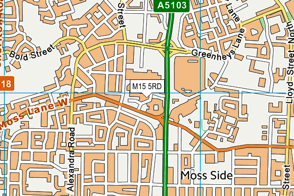 M15 5RD map - OS VectorMap District (Ordnance Survey) M15 5RD map - OS VectorMap District (Ordnance Survey)