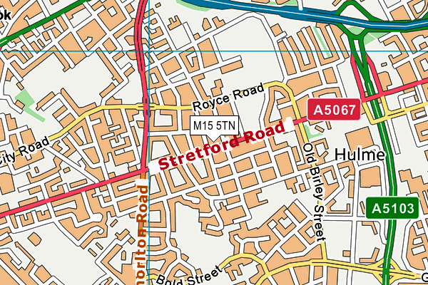 M15 5TN map - OS VectorMap District (Ordnance Survey) M15 5TN map - OS VectorMap District (Ordnance Survey)