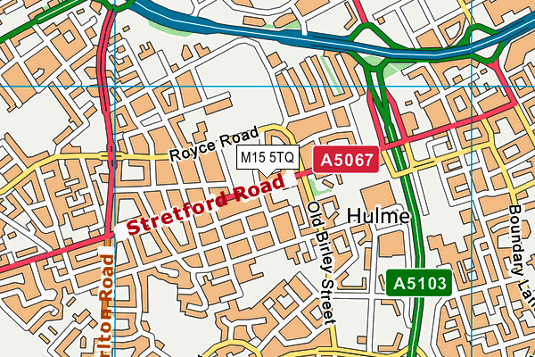 M15 5TQ map - OS VectorMap District (Ordnance Survey) M15 5TQ map - OS VectorMap District (Ordnance Survey)