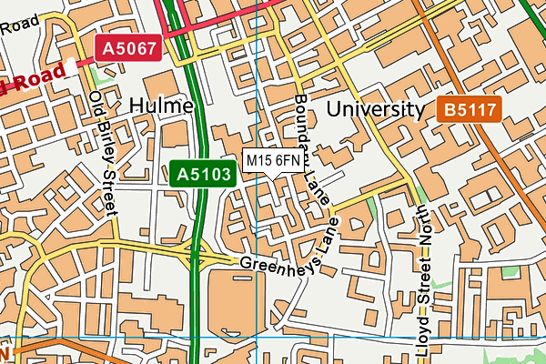 M15 6FN map - OS VectorMap District (Ordnance Survey) M15 6FN map - OS VectorMap District (Ordnance Survey)