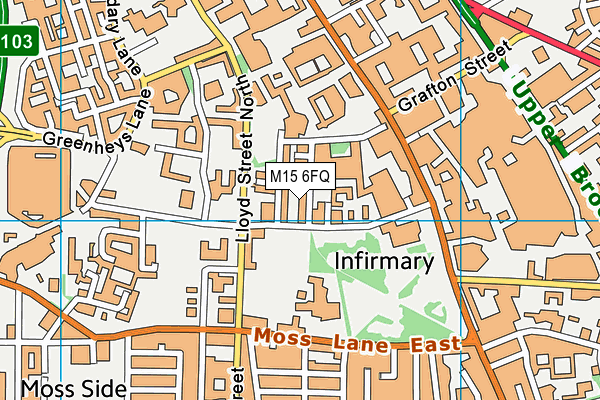 M15 6FQ map - OS VectorMap District (Ordnance Survey) M15 6FQ map - OS VectorMap District (Ordnance Survey)