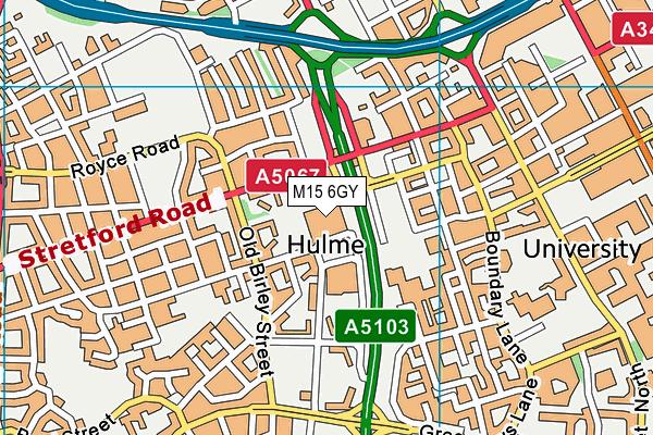 M15 6GY map - OS VectorMap District (Ordnance Survey) M15 6GY map - OS VectorMap District (Ordnance Survey)