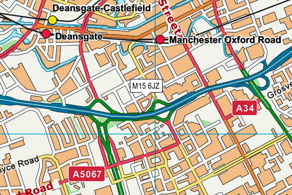 M15 6JZ map - OS VectorMap District (Ordnance Survey) M15 6JZ map - OS VectorMap District (Ordnance Survey)