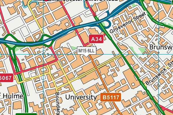 M15 6LL map - OS VectorMap District (Ordnance Survey) M15 6LL map - OS VectorMap District (Ordnance Survey)