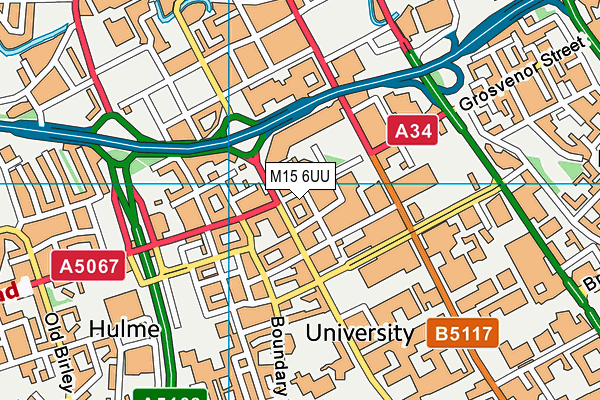 M15 6UU map - OS VectorMap District (Ordnance Survey) M15 6UU map - OS VectorMap District (Ordnance Survey)