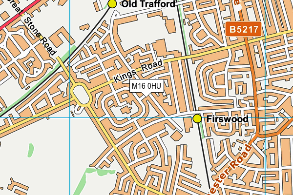 M16 0HU map - OS VectorMap District (Ordnance Survey) M16 0HU map - OS VectorMap District (Ordnance Survey)