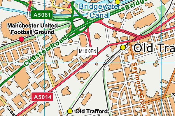 M16 0PN map - OS VectorMap District (Ordnance Survey) M16 0PN map - OS VectorMap District (Ordnance Survey)