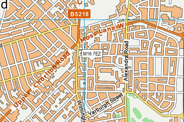 M16 7EZ map - OS VectorMap District (Ordnance Survey) M16 7EZ map - OS VectorMap District (Ordnance Survey)