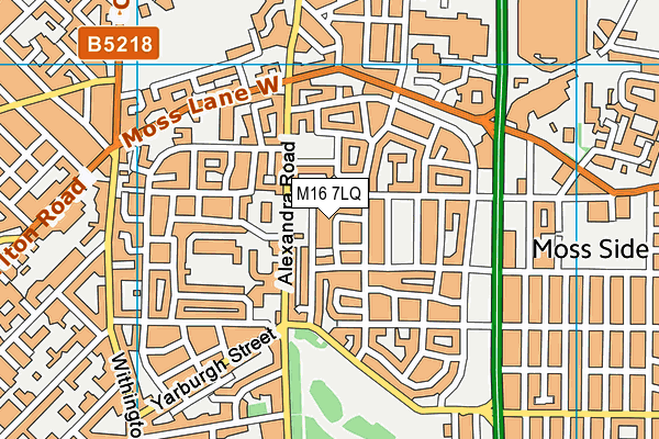 M16 7LQ map - OS VectorMap District (Ordnance Survey) M16 7LQ map - OS VectorMap District (Ordnance Survey)