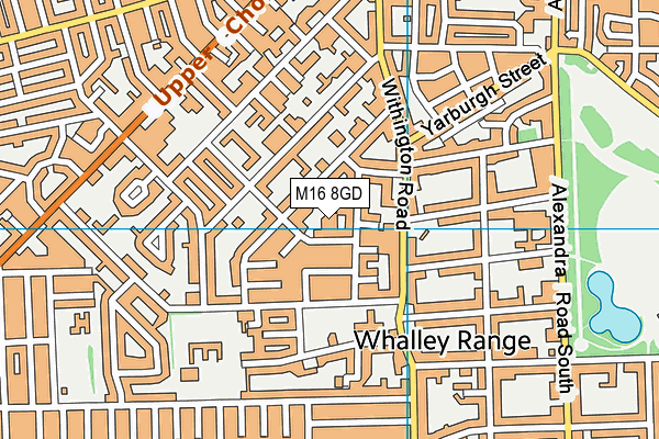 M16 8GD map - OS VectorMap District (Ordnance Survey) M16 8GD map - OS VectorMap District (Ordnance Survey)