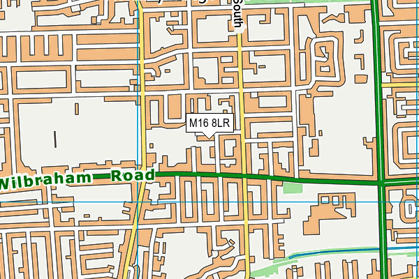 M16 8LR map - OS VectorMap District (Ordnance Survey) M16 8LR map - OS VectorMap District (Ordnance Survey)