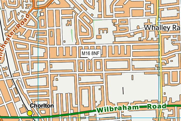 M16 8NF map - OS VectorMap District (Ordnance Survey) M16 8NF map - OS VectorMap District (Ordnance Survey)