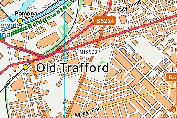M16 9DB map - OS VectorMap District (Ordnance Survey) M16 9DB map - OS VectorMap District (Ordnance Survey)
