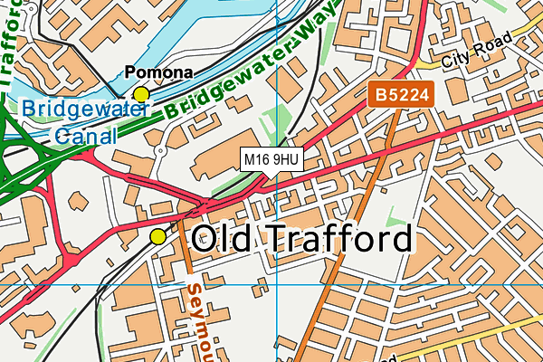 M16 9HU map - OS VectorMap District (Ordnance Survey) M16 9HU map - OS VectorMap District (Ordnance Survey)