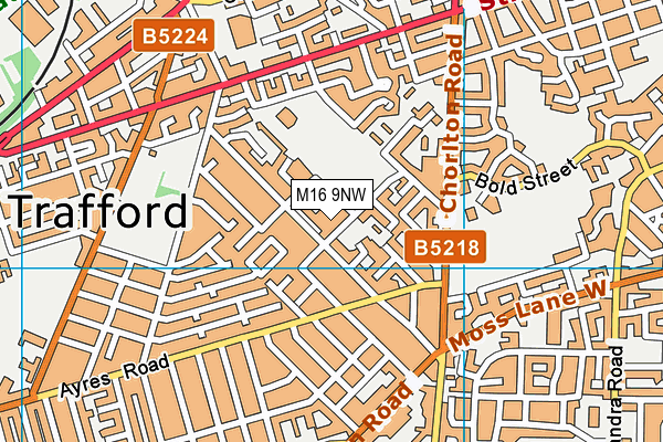 M16 9NW map - OS VectorMap District (Ordnance Survey) M16 9NW map - OS VectorMap District (Ordnance Survey)