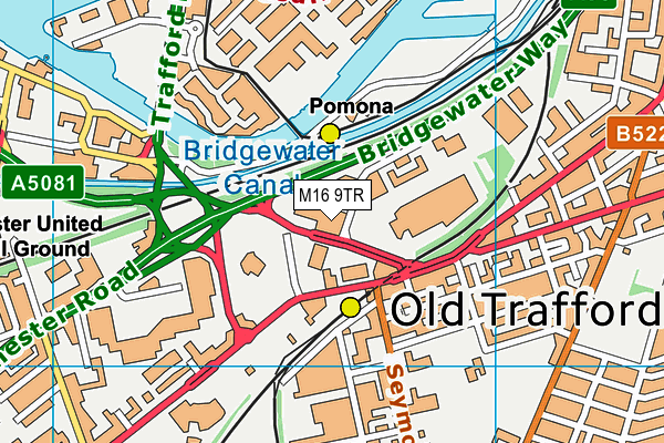 M16 9TR map - OS VectorMap District (Ordnance Survey) M16 9TR map - OS VectorMap District (Ordnance Survey)