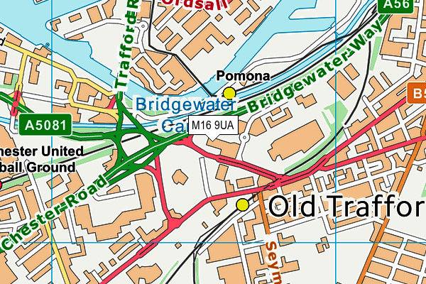 M16 9UA map - OS VectorMap District (Ordnance Survey) M16 9UA map - OS VectorMap District (Ordnance Survey)