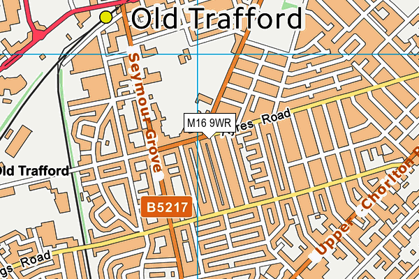 M16 9WR map - OS VectorMap District (Ordnance Survey) M16 9WR map - OS VectorMap District (Ordnance Survey)