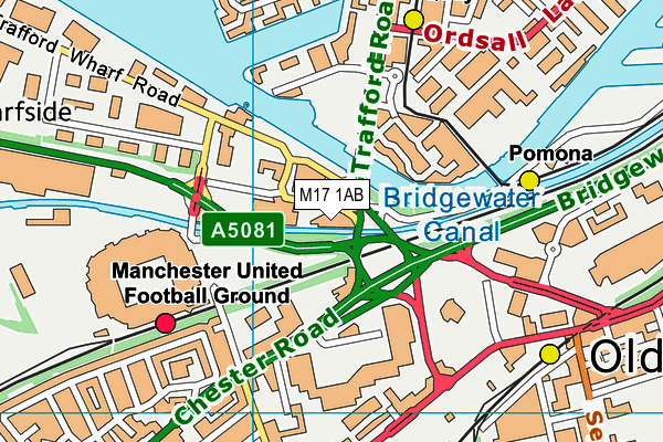 M17 1AB map - OS VectorMap District (Ordnance Survey) M17 1AB map - OS VectorMap District (Ordnance Survey)