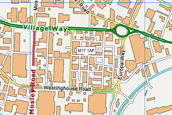 M17 1AP map - OS VectorMap District (Ordnance Survey) M17 1AP map - OS VectorMap District (Ordnance Survey)