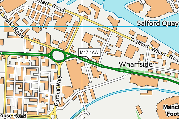 M17 1AW map - OS VectorMap District (Ordnance Survey) M17 1AW map - OS VectorMap District (Ordnance Survey)