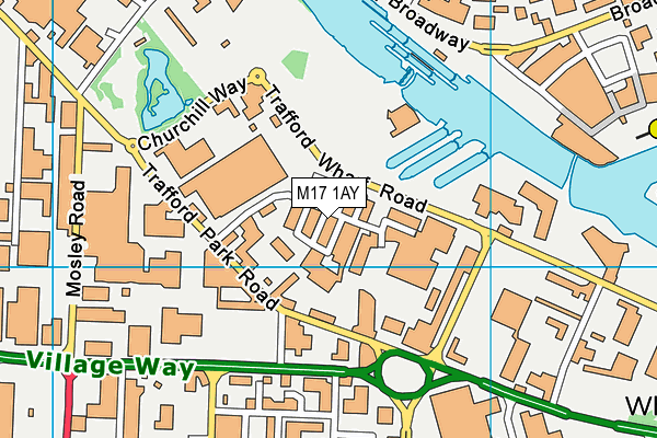 M17 1AY map - OS VectorMap District (Ordnance Survey) M17 1AY map - OS VectorMap District (Ordnance Survey)