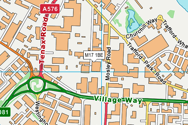 M17 1BE map - OS VectorMap District (Ordnance Survey) M17 1BE map - OS VectorMap District (Ordnance Survey)