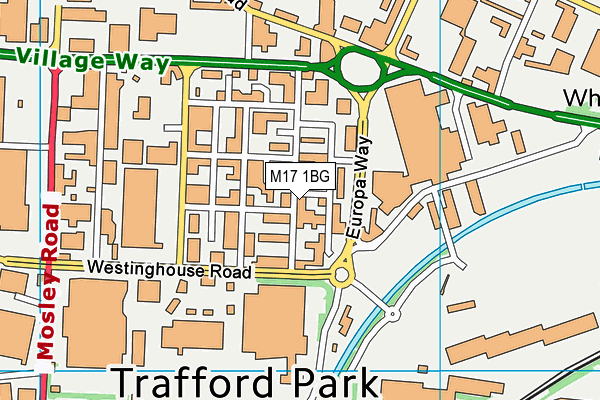 M17 1BG map - OS VectorMap District (Ordnance Survey) M17 1BG map - OS VectorMap District (Ordnance Survey)