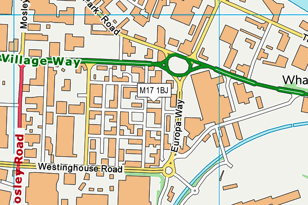 M17 1BJ map - OS VectorMap District (Ordnance Survey) M17 1BJ map - OS VectorMap District (Ordnance Survey)