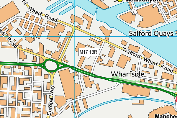 M17 1BR map - OS VectorMap District (Ordnance Survey) M17 1BR map - OS VectorMap District (Ordnance Survey)