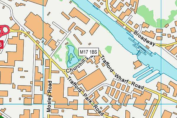 M17 1BS map - OS VectorMap District (Ordnance Survey) M17 1BS map - OS VectorMap District (Ordnance Survey)