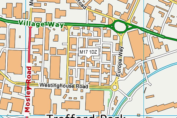 M17 1DZ map - OS VectorMap District (Ordnance Survey) M17 1DZ map - OS VectorMap District (Ordnance Survey)