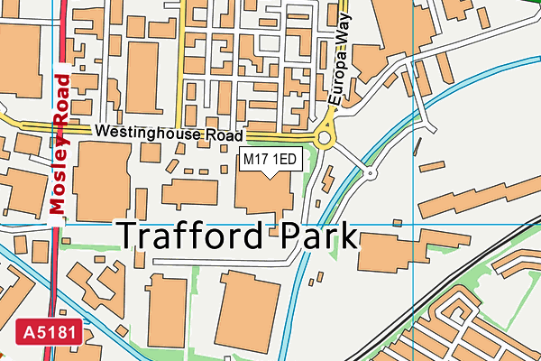 M17 1ED map - OS VectorMap District (Ordnance Survey) M17 1ED map - OS VectorMap District (Ordnance Survey)