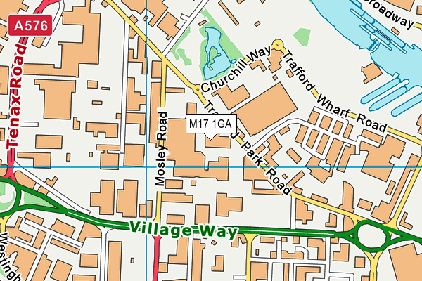 M17 1GA map - OS VectorMap District (Ordnance Survey) M17 1GA map - OS VectorMap District (Ordnance Survey)