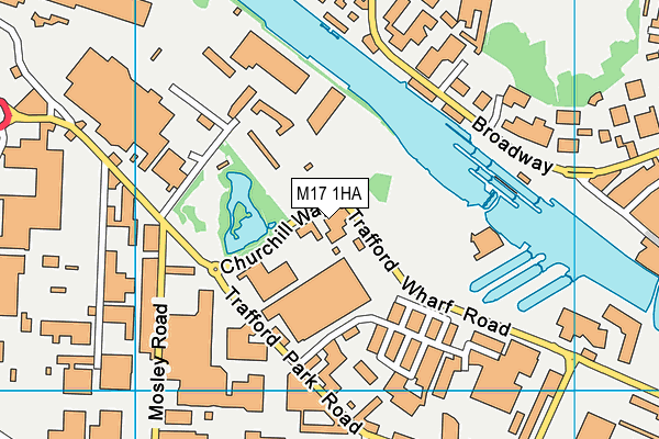 M17 1HA map - OS VectorMap District (Ordnance Survey) M17 1HA map - OS VectorMap District (Ordnance Survey)