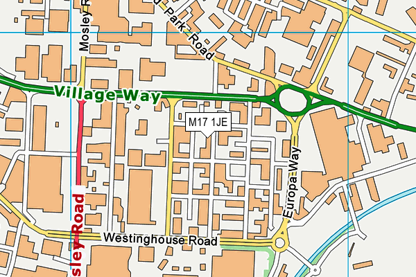 M17 1JE map - OS VectorMap District (Ordnance Survey) M17 1JE map - OS VectorMap District (Ordnance Survey)