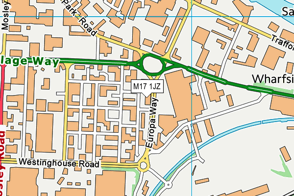 M17 1JZ map - OS VectorMap District (Ordnance Survey) M17 1JZ map - OS VectorMap District (Ordnance Survey)